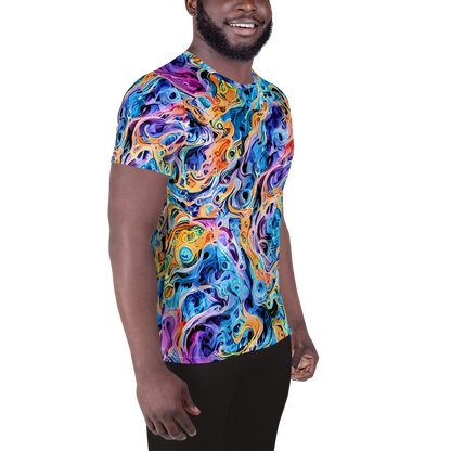 Men's Athletic T-Shirt - Rococo Vortex