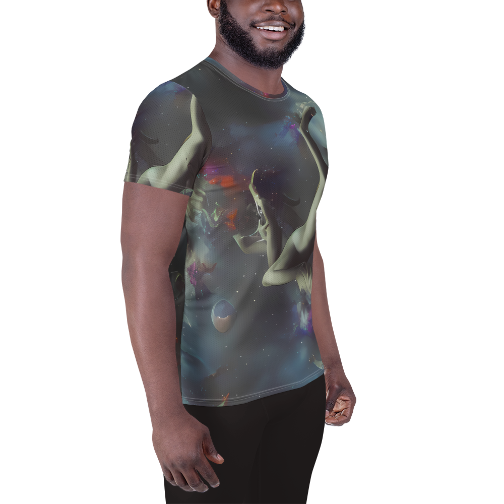 Men's Athletic T-Shirt - Cosmic Dancer