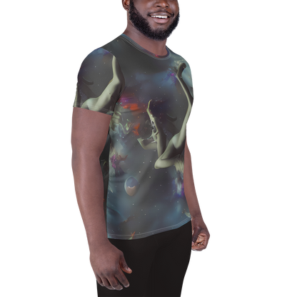 Men's Athletic T-Shirt - Cosmic Dancer