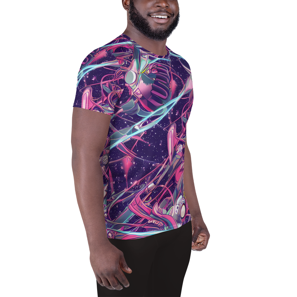 Men's Athletic T-Shirt - Neo-Tokyo Twirl