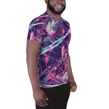 Men's Athletic T-Shirt - Neo-Tokyo Twirl