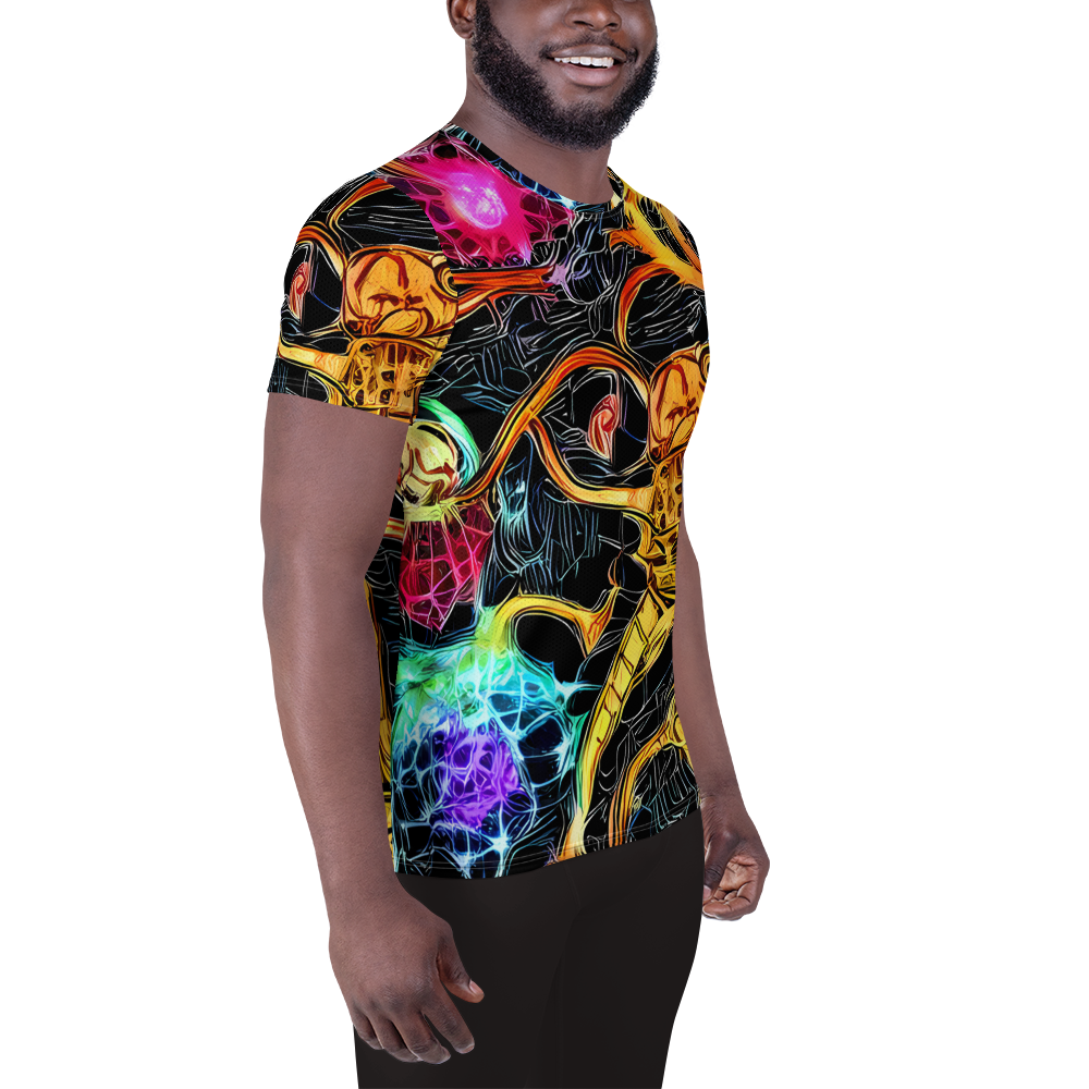 Men's Athletic T-Shirt - Psychedelic Pulsar