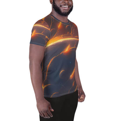 Men's Athletic T-Shirt - Inferno Spirals