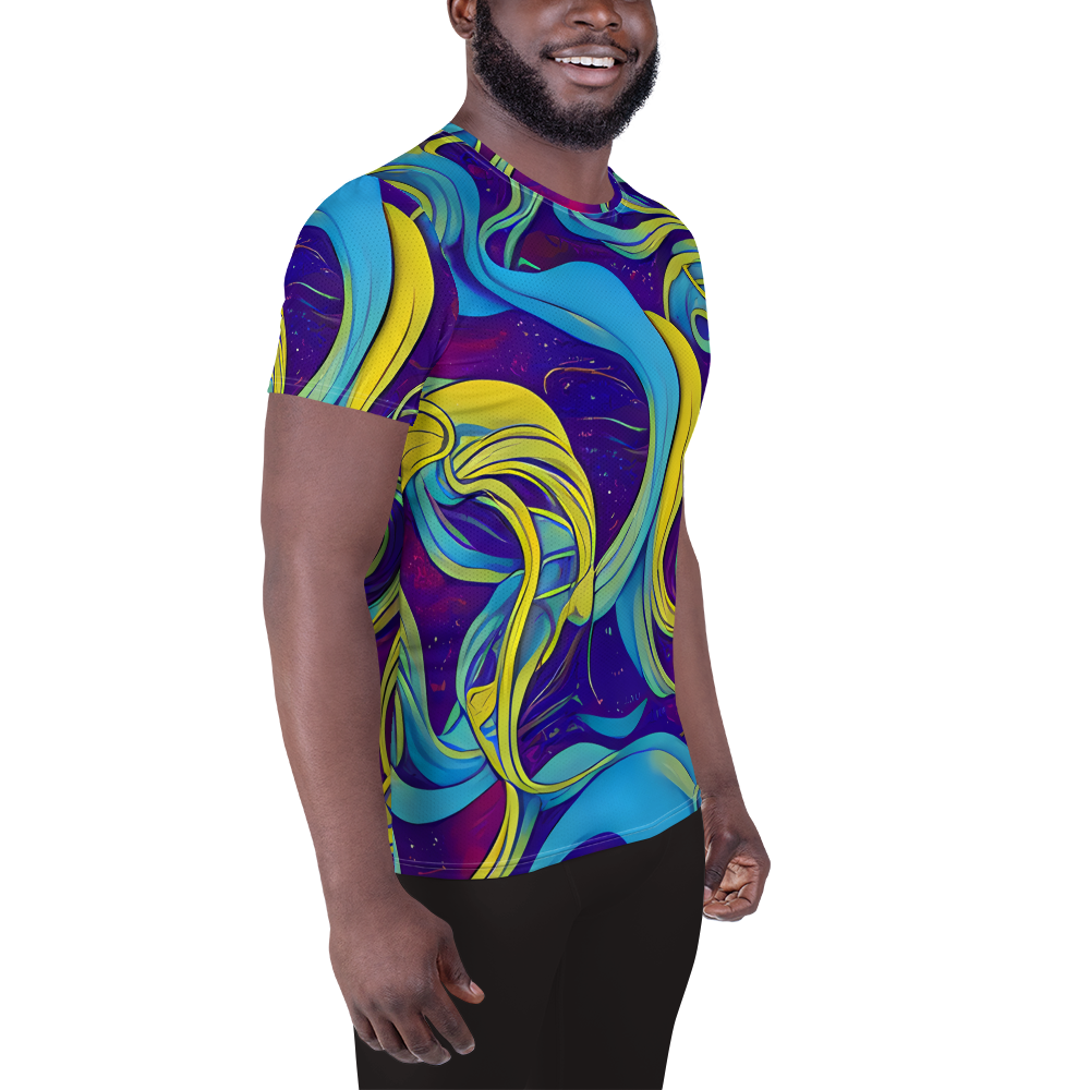 Men's Athletic T-Shirt - Stellar Swirls