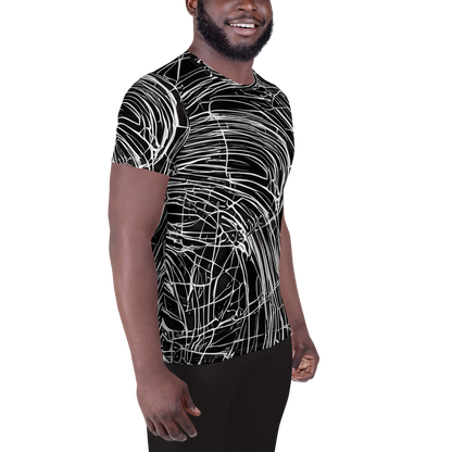 Men's Athletic T-Shirt - Biomech Spiral