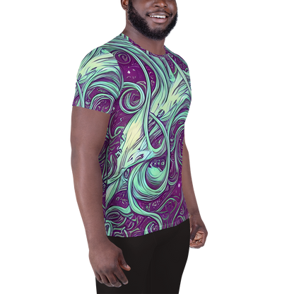 Men's Athletic T-Shirt - Temple Swirls