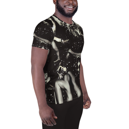 Men's Athletic T-Shirt - Newton's Silhouette