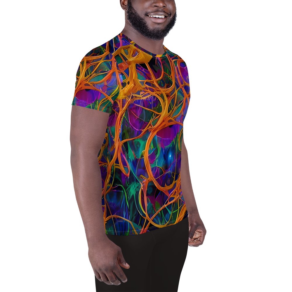 Men's Athletic T-Shirt - Spectral Weave