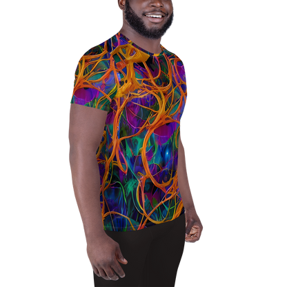 Men's Athletic T-Shirt - Spectral Weave