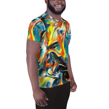 Men's Athletic T-Shirt - Chromatic Vortex