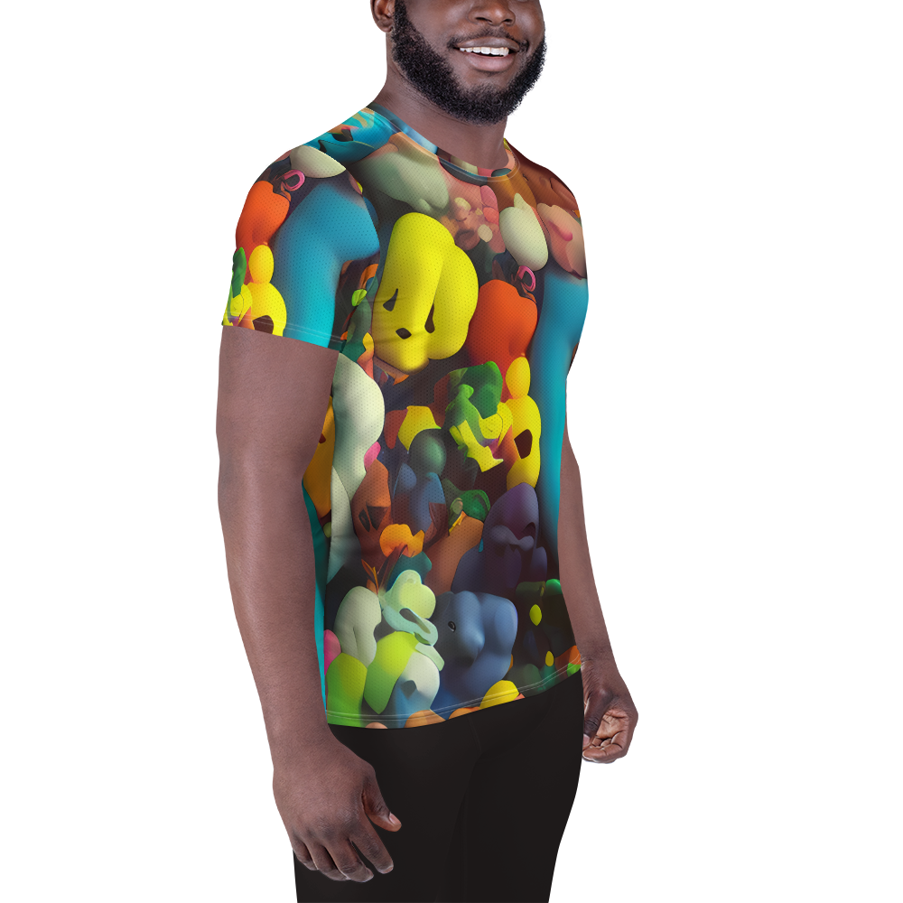 Men's Athletic T-Shirt - Bubble Pop Art