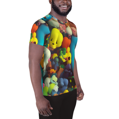 Men's Athletic T-Shirt - Bubble Pop Art