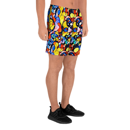 Men's Athletic Shorts - Supernova Symphony