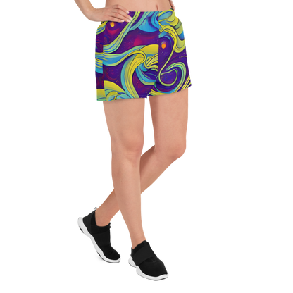 Women’s Athletic Shorts - Stellar Swirls