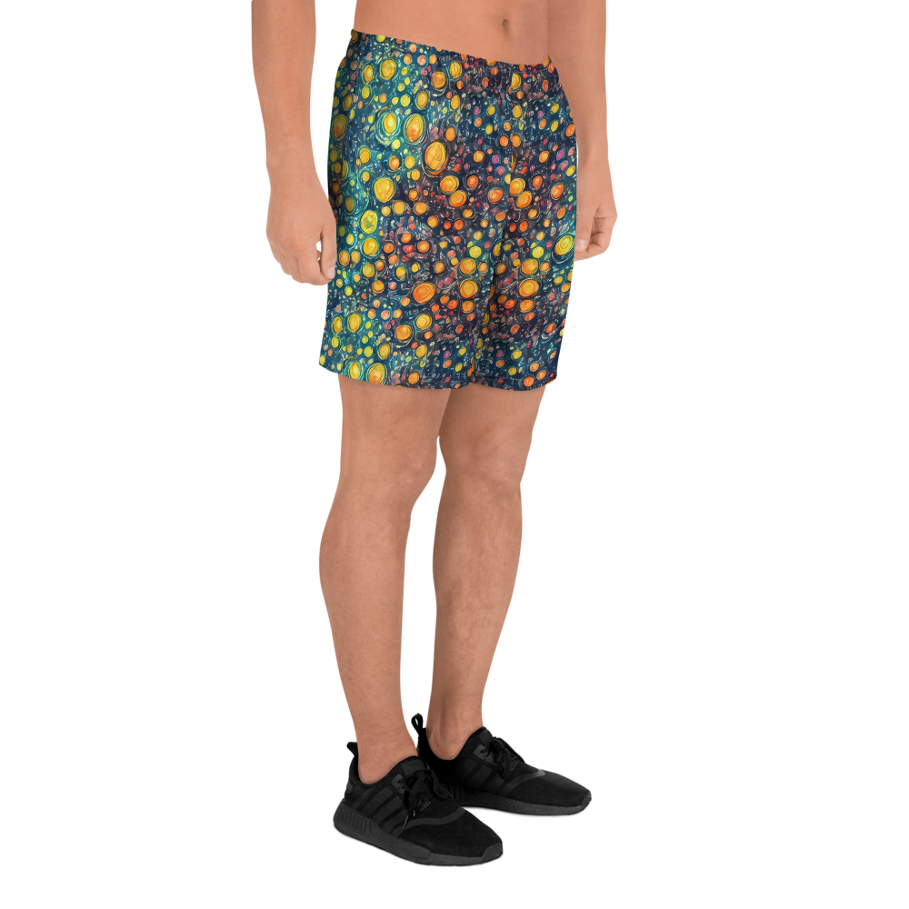 Men's Athletic Shorts - Starry Orbits