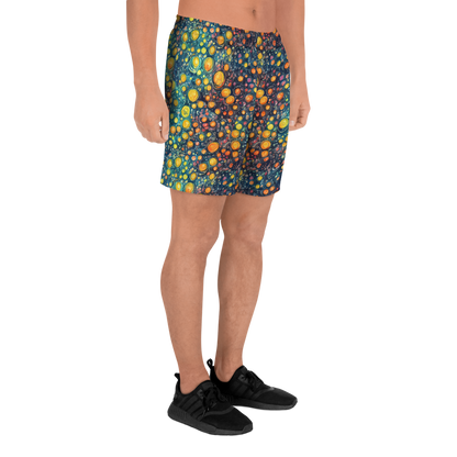 Men's Athletic Shorts - Starry Orbits