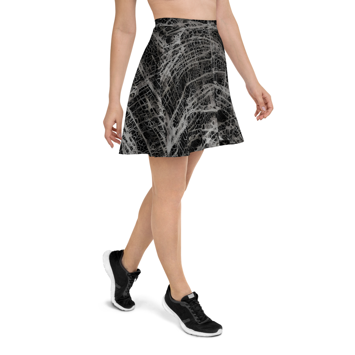 Skater Skirt - Monochrome Mesh