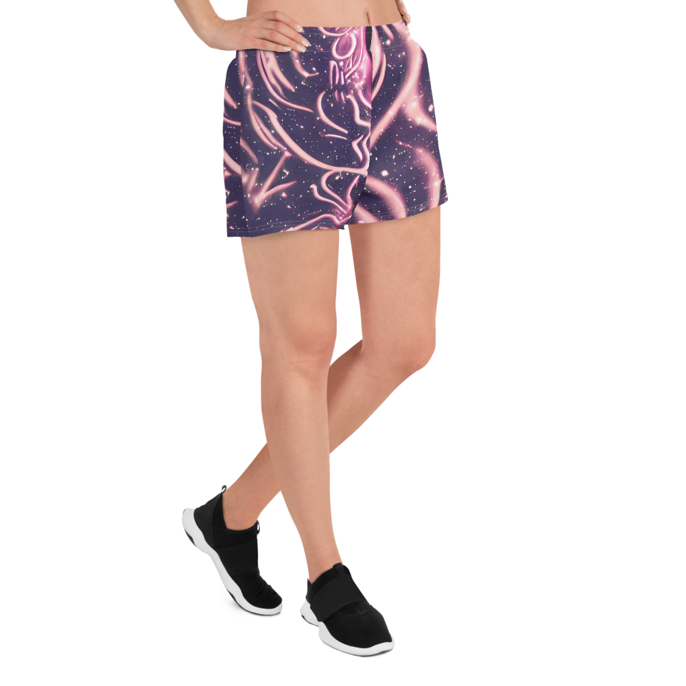 Women’s Athletic Shorts - Stardust Siren