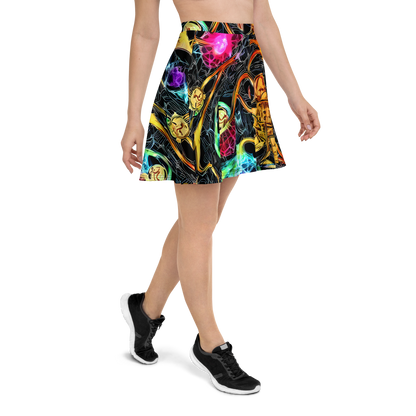 Skater Skirt - Psychedelic Pulsar