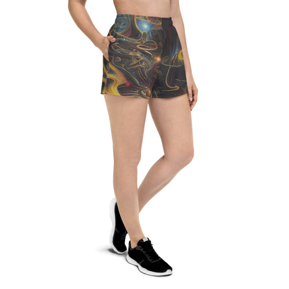 Women’s Athletic Shorts - Galactic Swirl