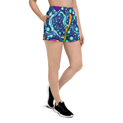 Women’s Athletic Shorts - Cosmic Siblings