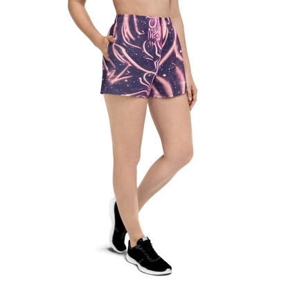 Women’s Athletic Shorts - Stardust Siren