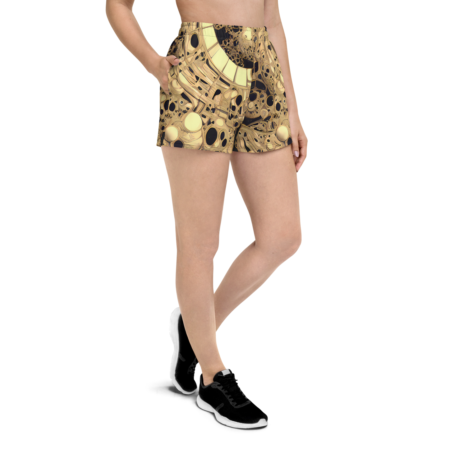 Women’s Athletic Shorts - Baroque Orbit