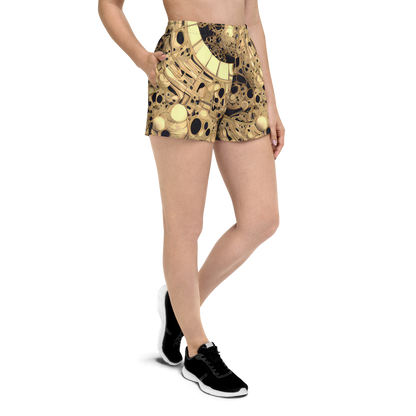 Women’s Athletic Shorts - Baroque Orbit