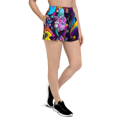 Women’s Athletic Shorts - Galactic Playground