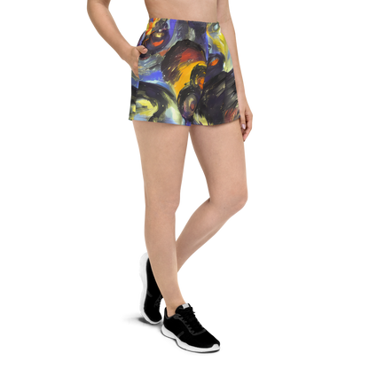 Women’s Athletic Shorts - Corinthian Gaze