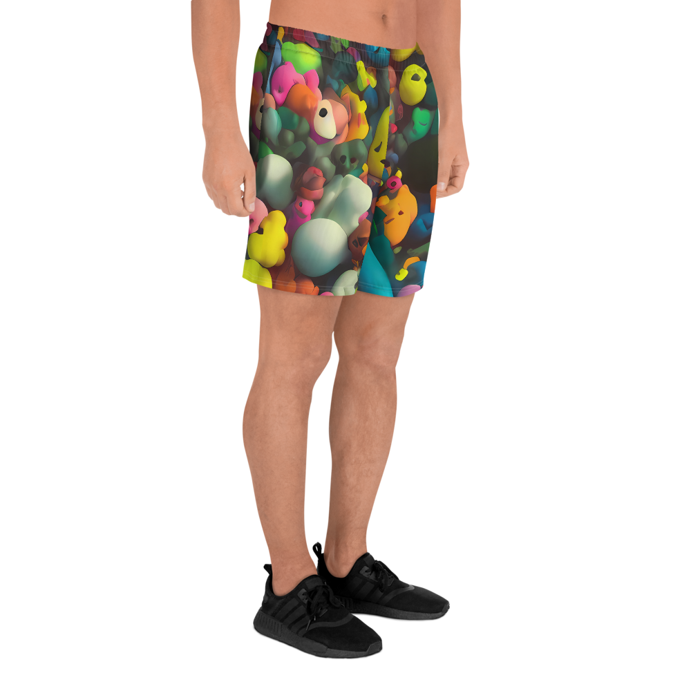 Men's Athletic Shorts - Bubble Pop Art