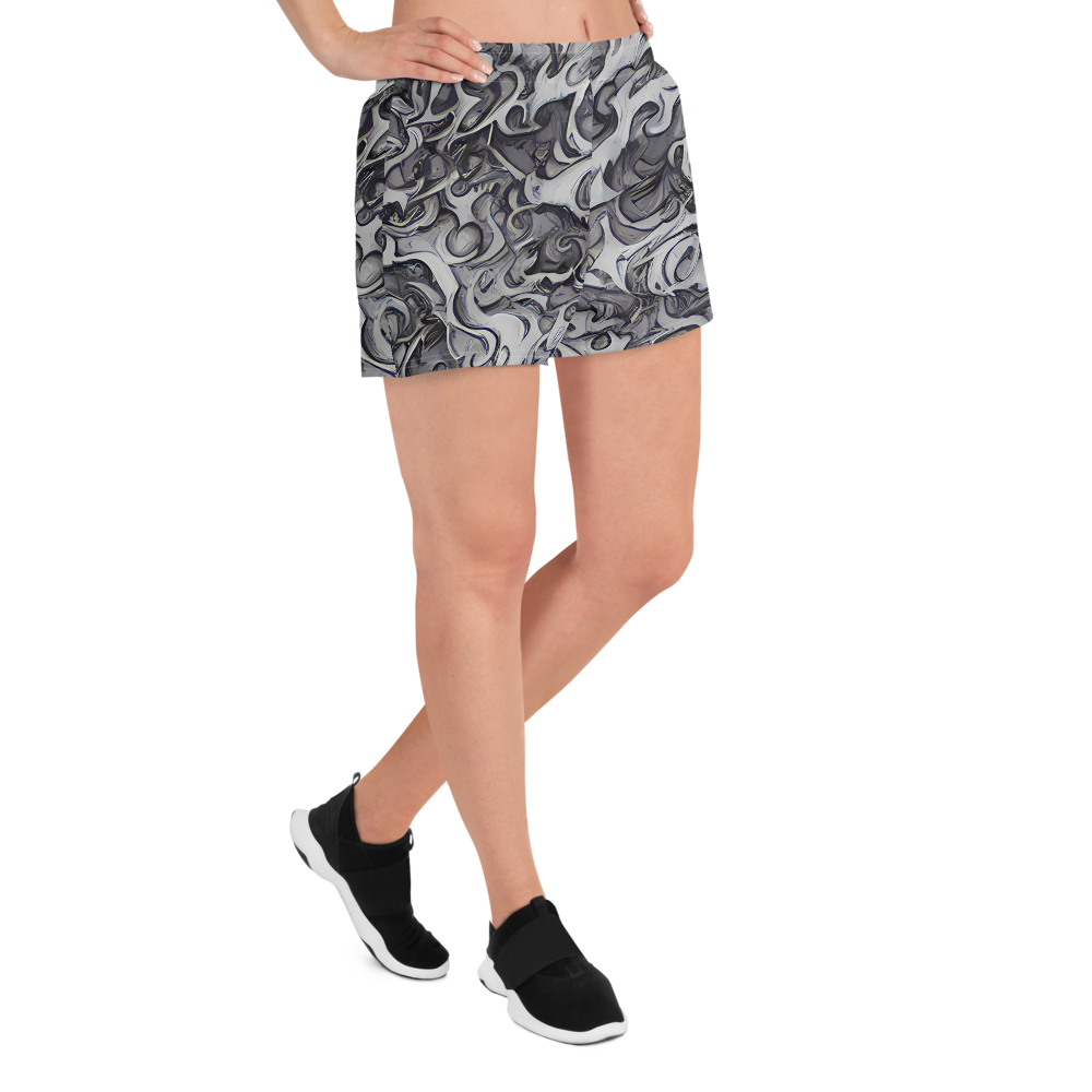 Women’s Athletic Shorts - Mashburn Swirls