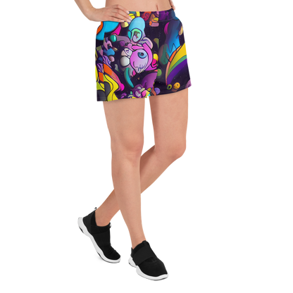 Women’s Athletic Shorts - Galactic Playground