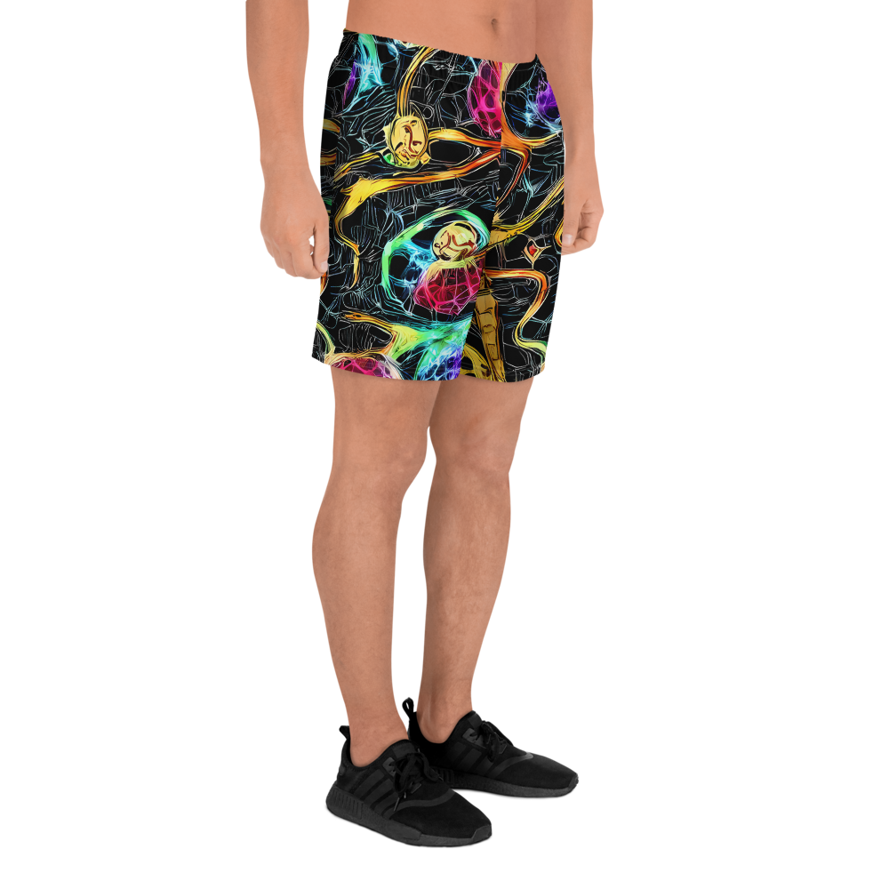 Men's Athletic Shorts - Psychedelic Pulsar