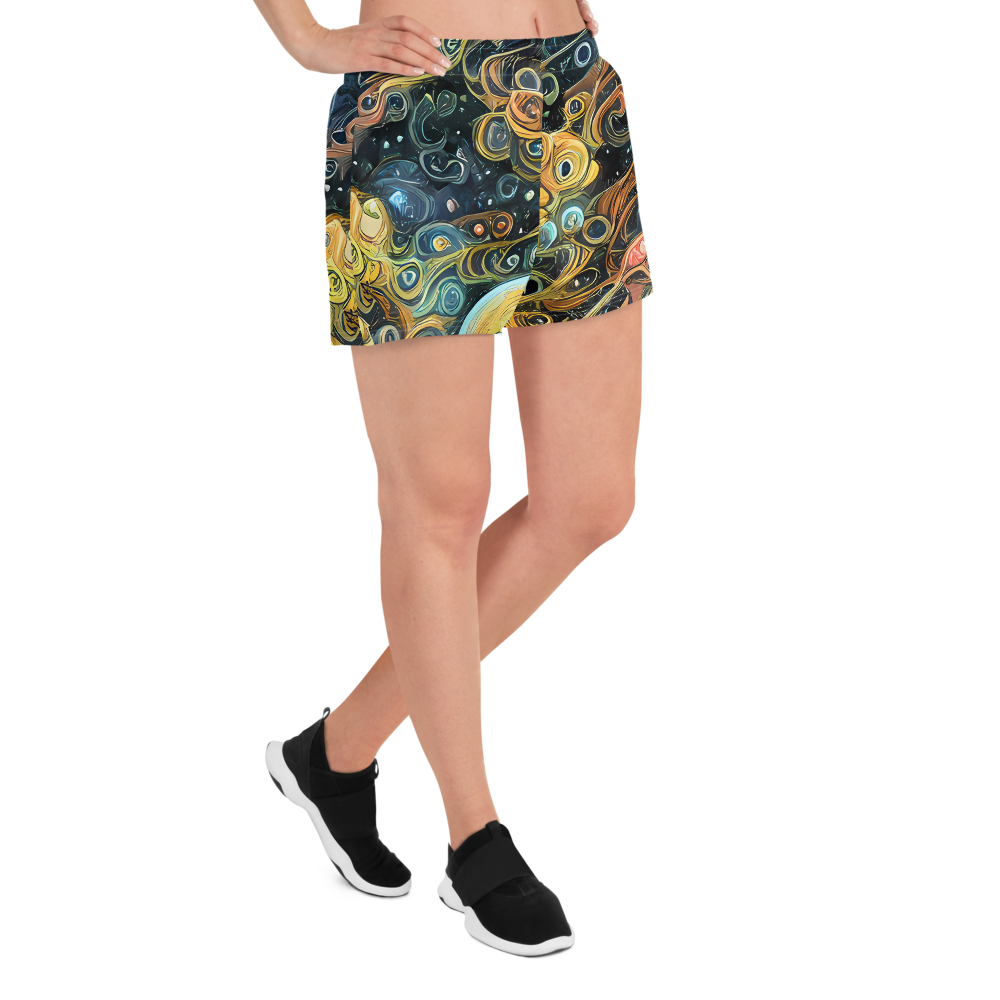 Women’s Athletic Shorts - Wild Cosmos