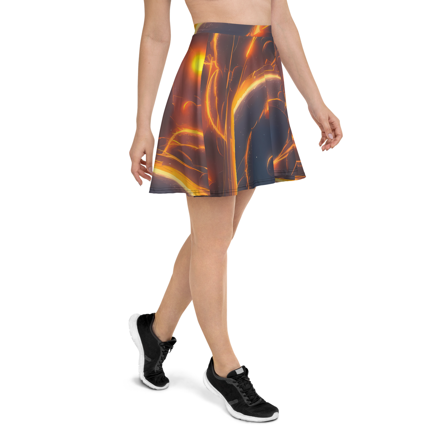 Skater Skirt - Inferno Spirals