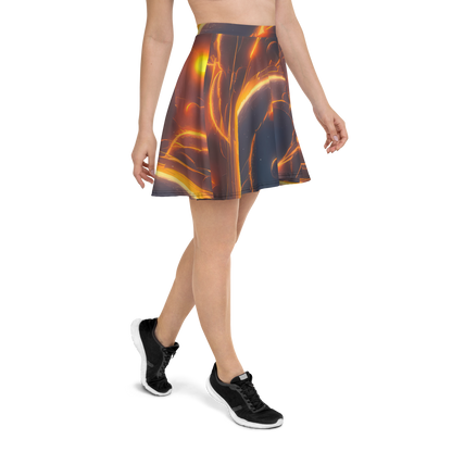 Skater Skirt - Inferno Spirals