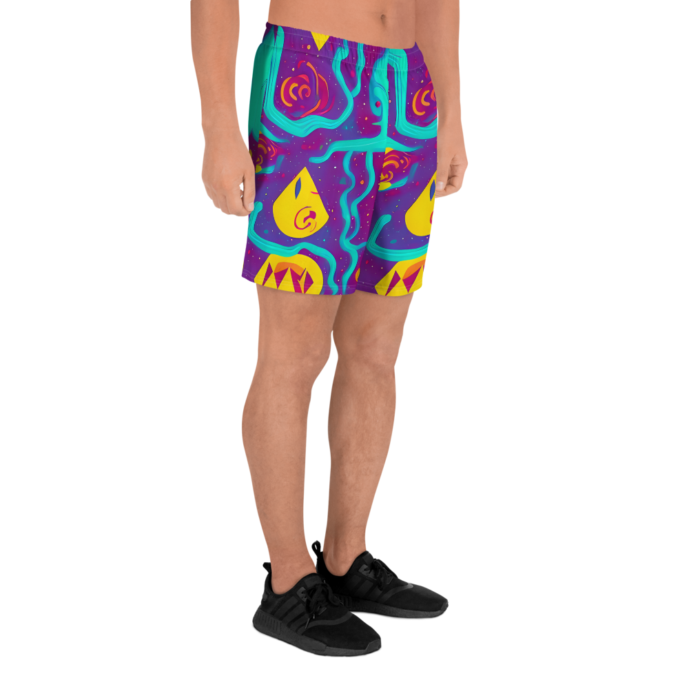 Men's Athletic Shorts - Cosmic Current