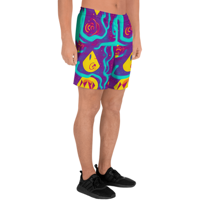 Men's Athletic Shorts - Cosmic Current