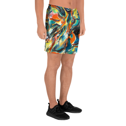 Men's Athletic Shorts - Chromatic Vortex