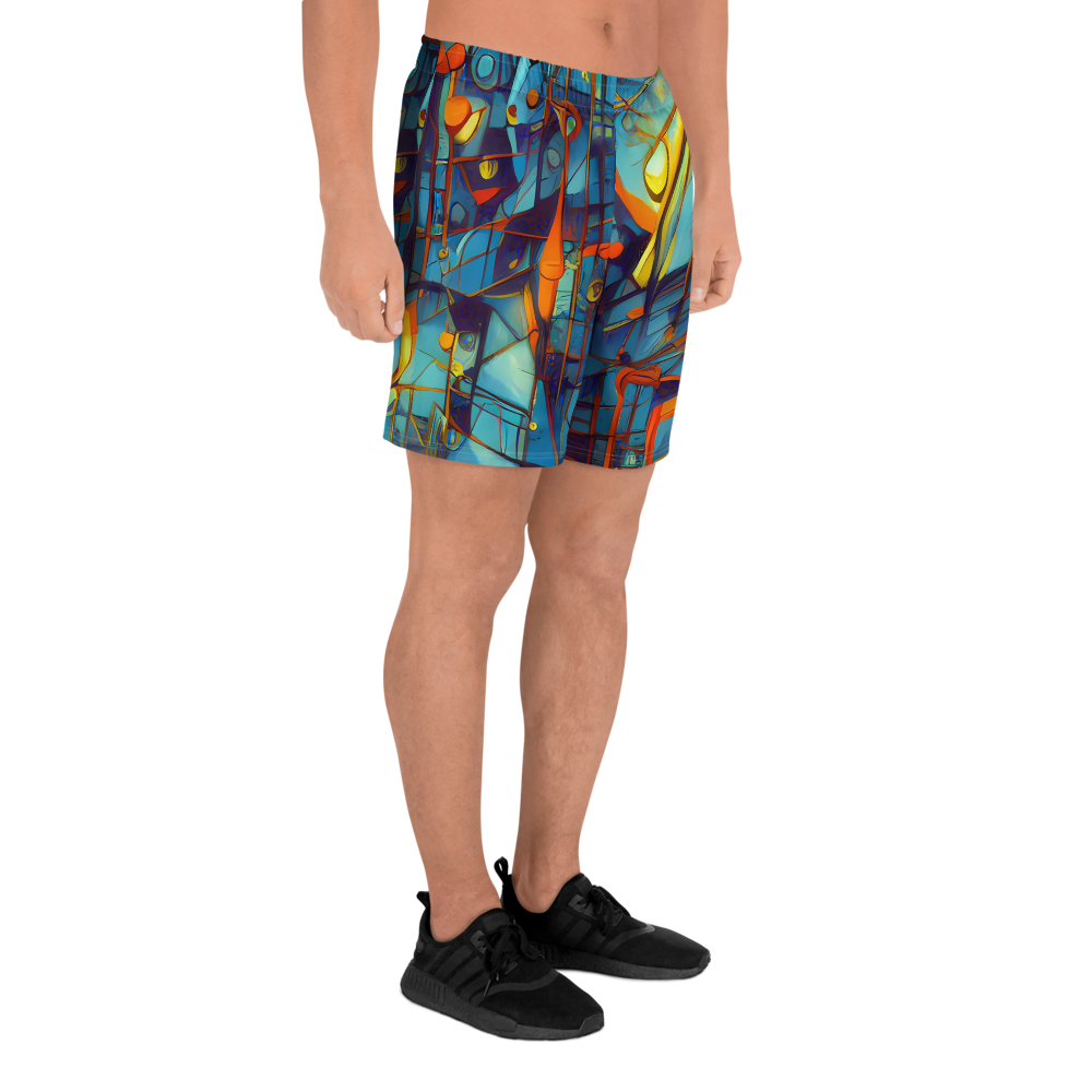 Men's Athletic Shorts - Abstract Eddy