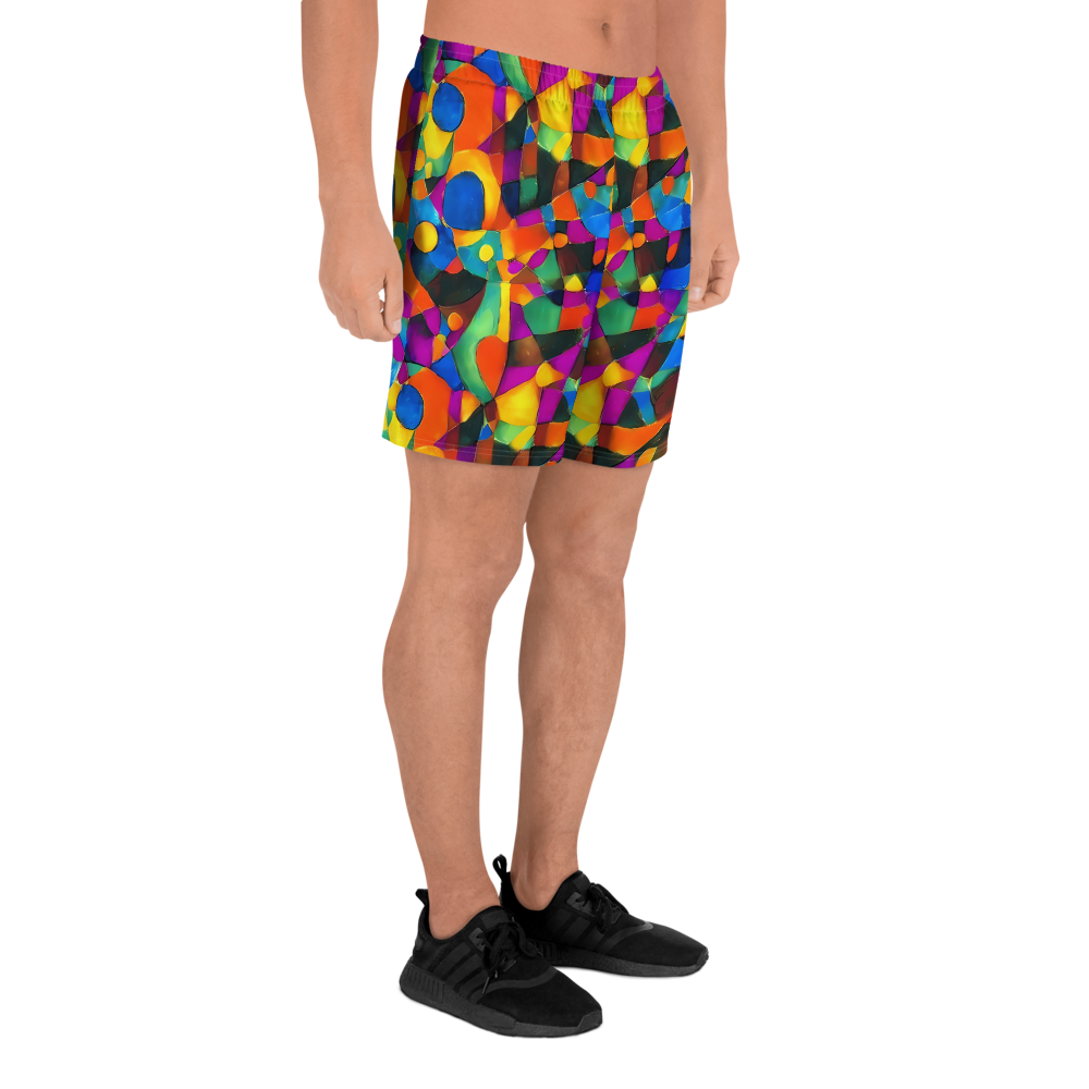 Men's Athletic Shorts - Galactic Jigsaw