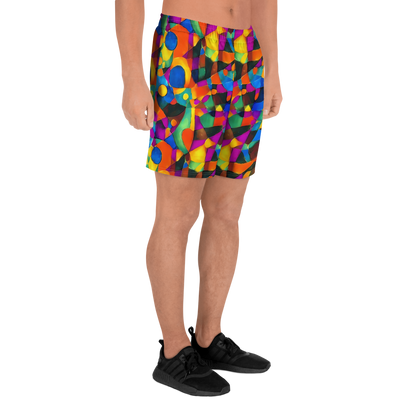 Men's Athletic Shorts - Galactic Jigsaw