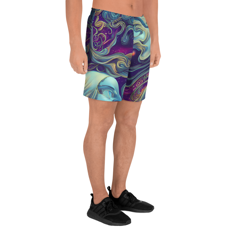 Men's Athletic Shorts - Stellar Waves