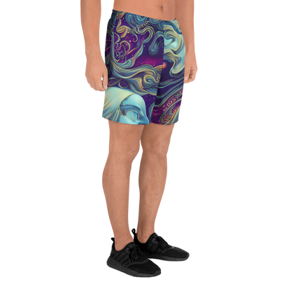 Men's Athletic Shorts - Stellar Waves