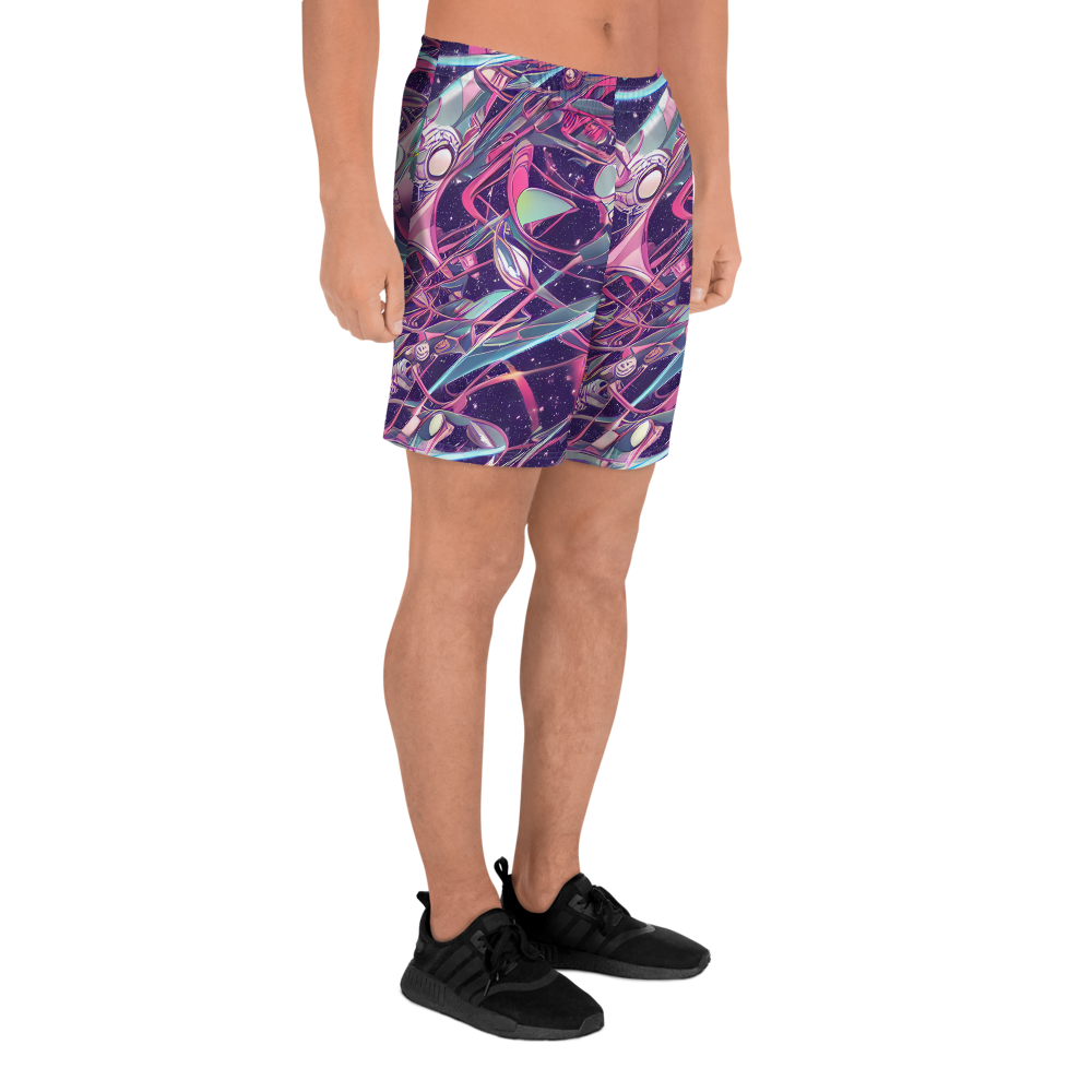 Men's Athletic Shorts - Neo-Tokyo Twirl