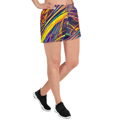 Women’s Athletic Shorts - Vector Rhapsody