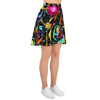 Skater Skirt - Psychedelic Pulsar