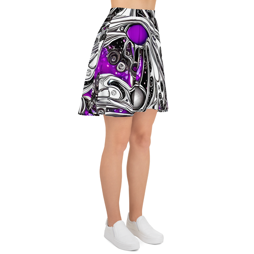 Skater Skirt - Neo-Noir Waves