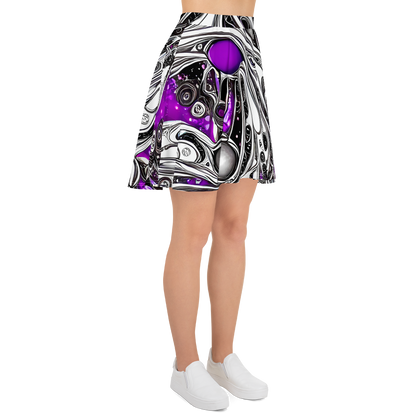 Skater Skirt - Neo-Noir Waves